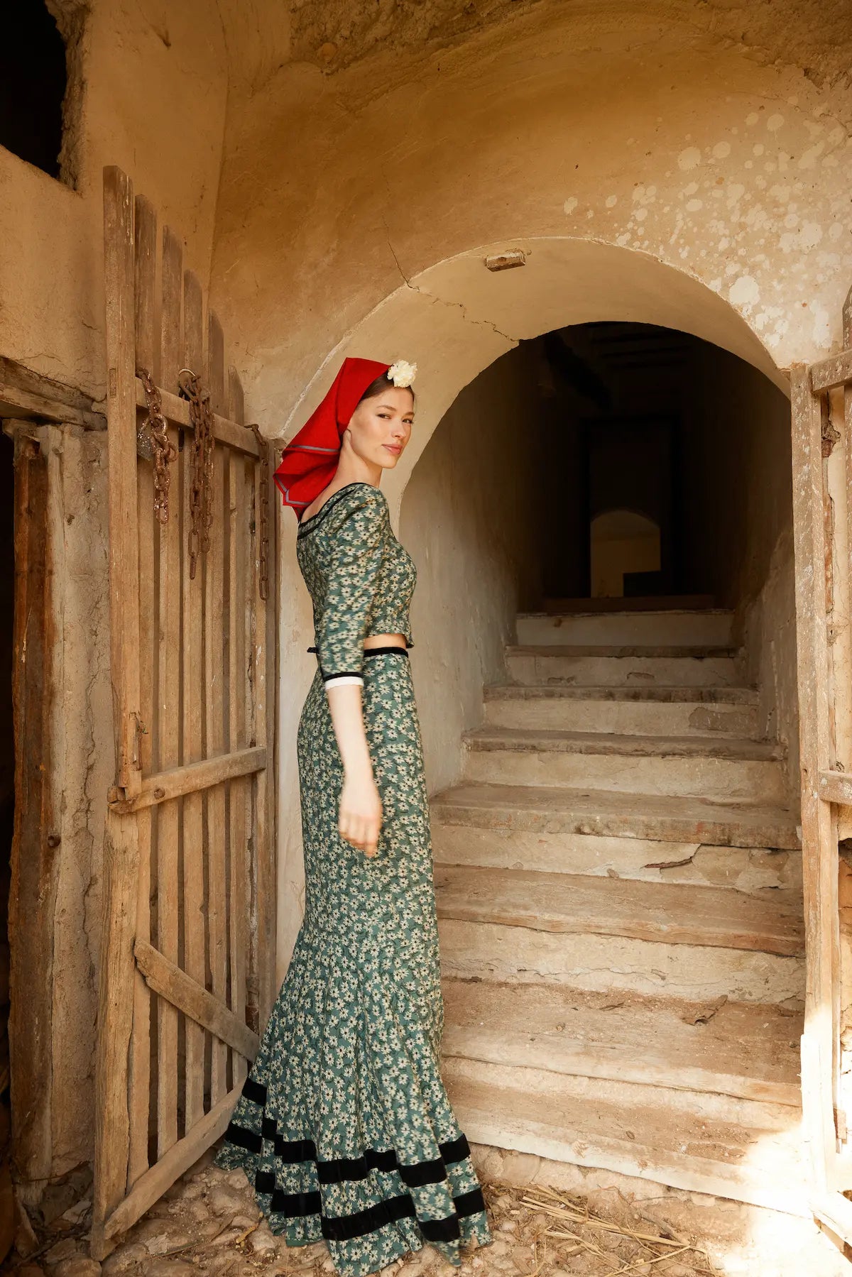 Falda Fortunata azul