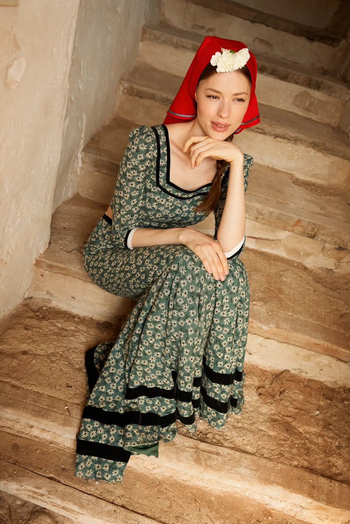 Falda Fortunata azul