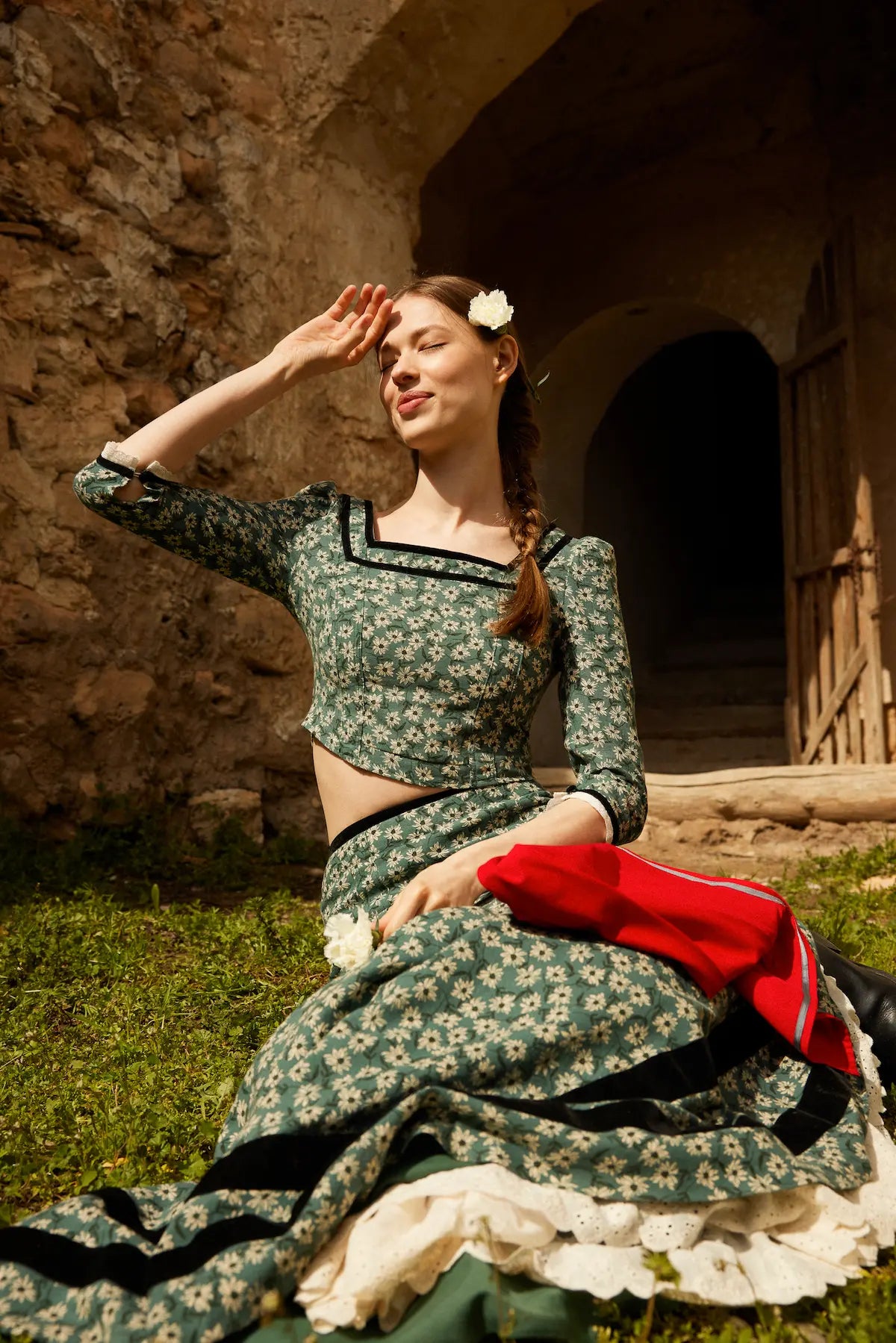 Falda Fortunata azul