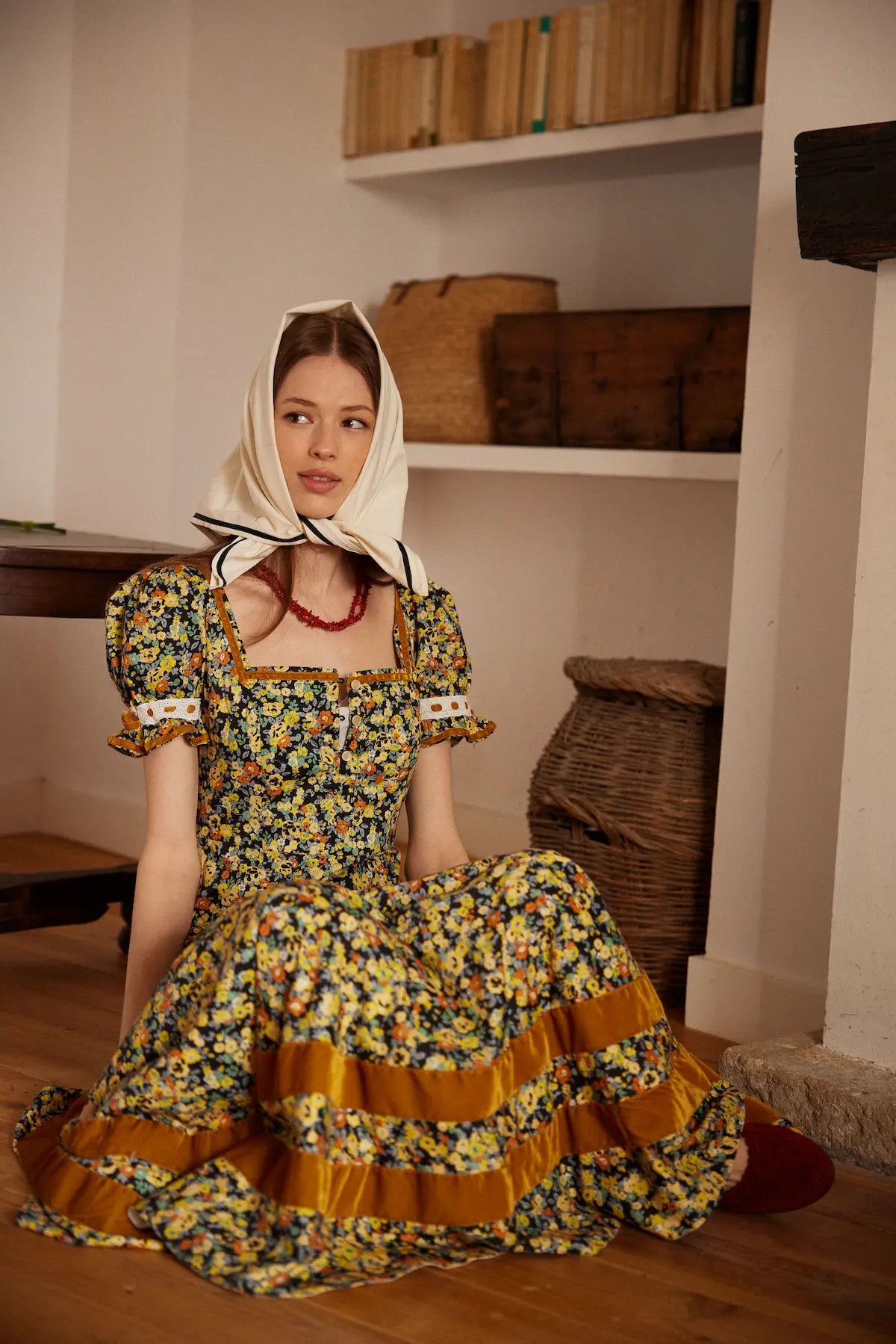 Vestido Miniflor Tabaco