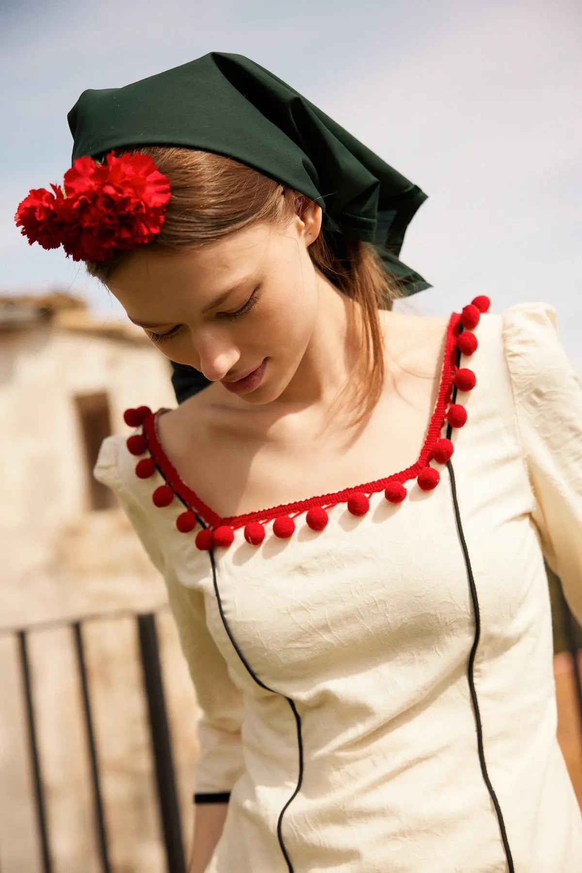 Vestido Agustina crudo